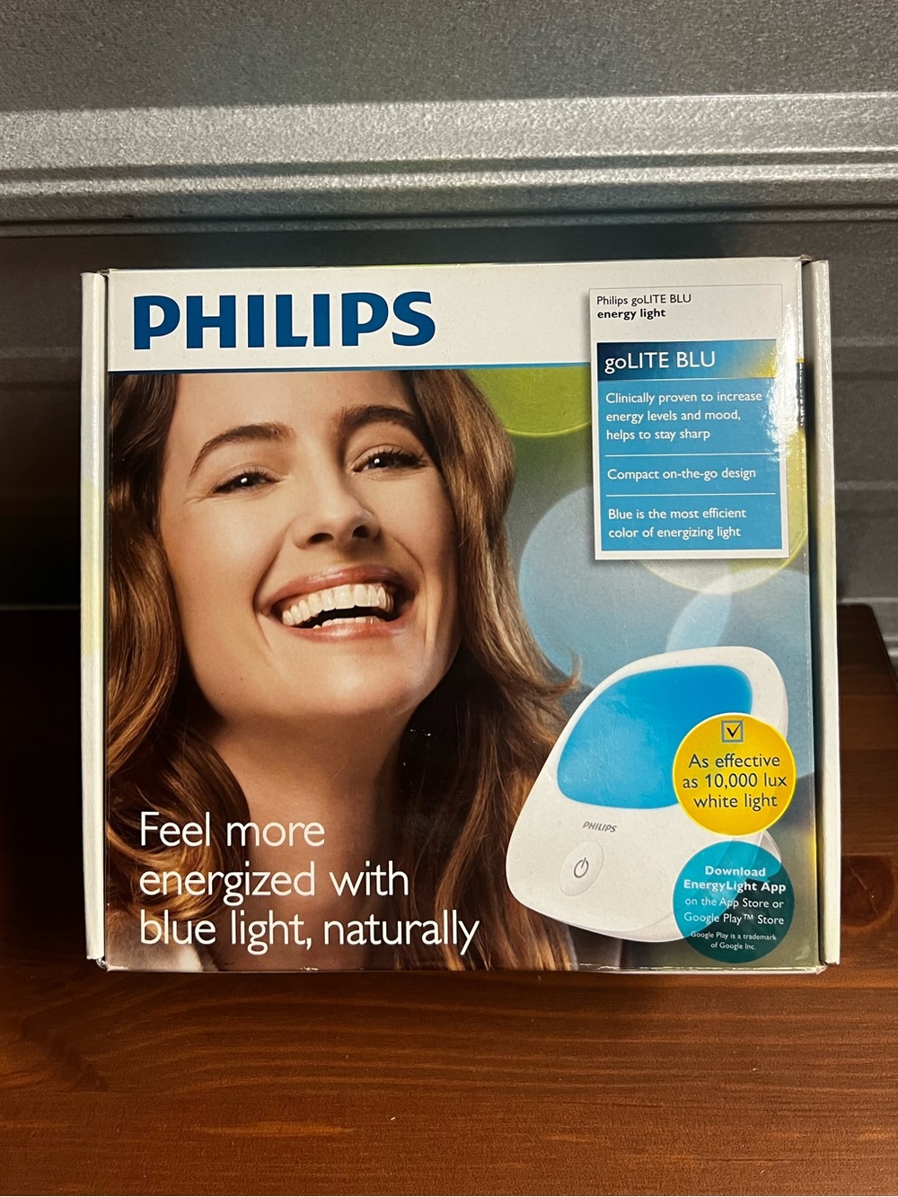 Philips GoLite BLU Energy Light Therapy Lamp Mood Relief HF3422 - Tested
